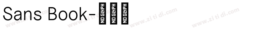 Sans Book字体转换